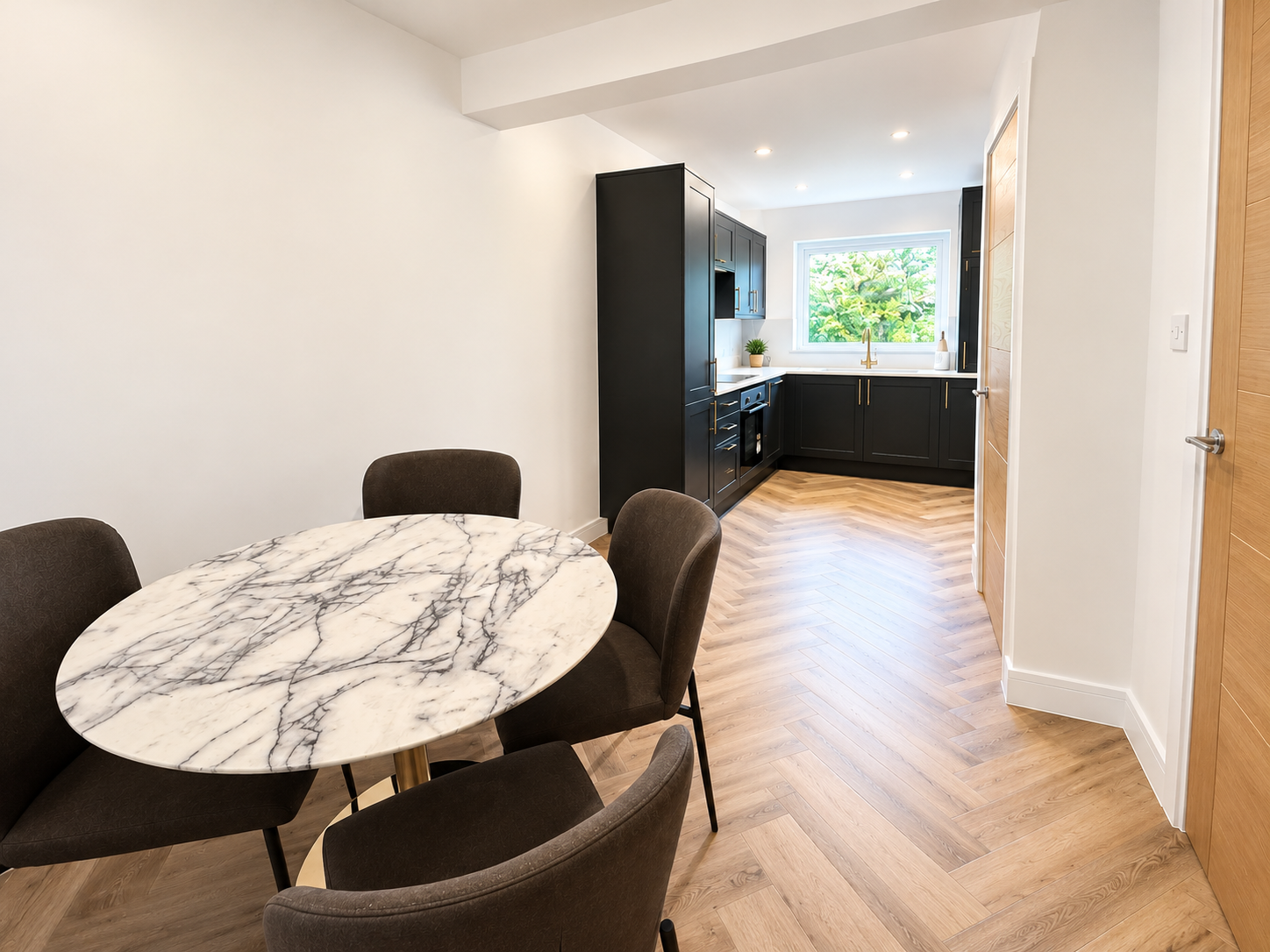 Bright Modern Dining Kitchen Interior